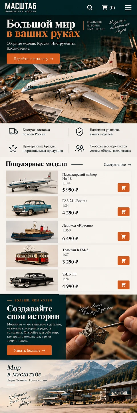 МАСШТАБ — мобильный макет