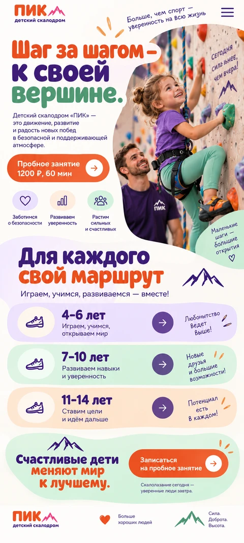 ПИК — мобильный макет