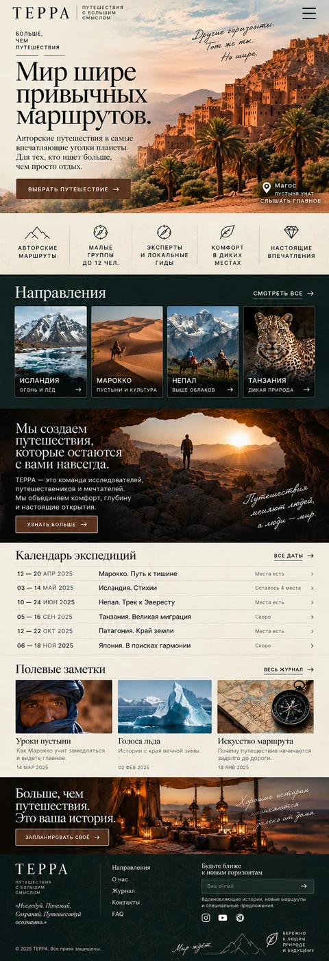 Мобильный макет ТЕРРА