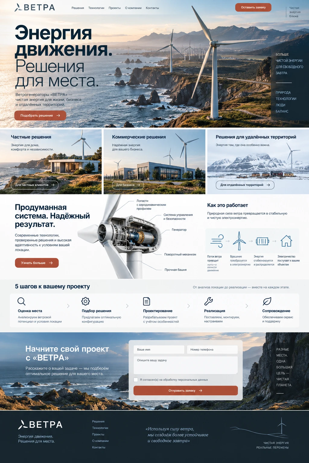 ВЕТРА — Главная на компьютере